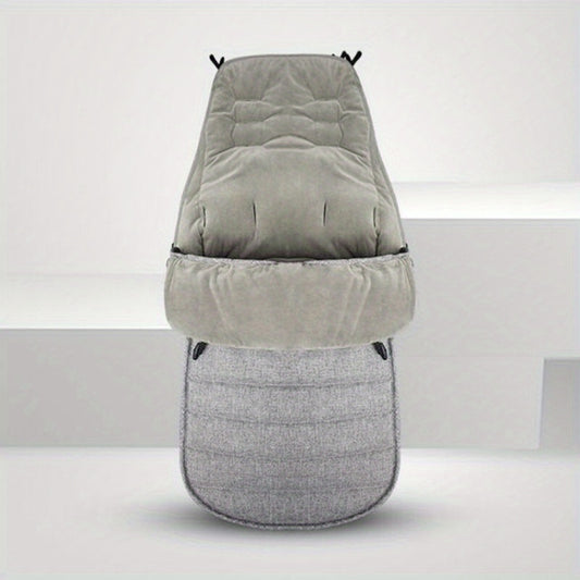 Linen Baby Stroller Sleeping Bag Warm Foot Cover Windproof Three speed Adjutable