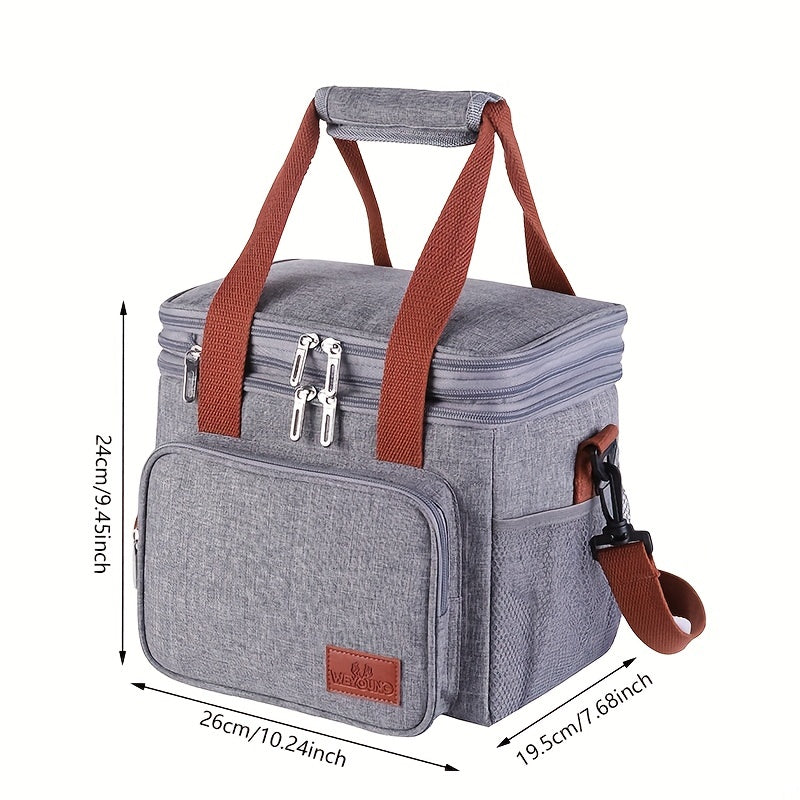 Insulated Oxford Cooler Bag Leakproof Beach Picnic School Office Travel