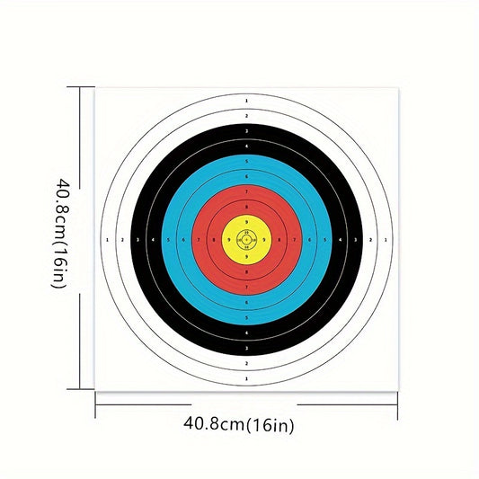 10pcs Archery Targets Standard Rings for Accurate Shooting Practice