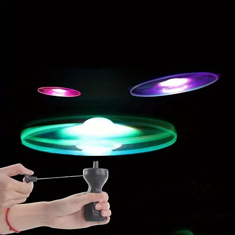 Luminous Glitter Flying Discs Glow In Dark Party Supplies