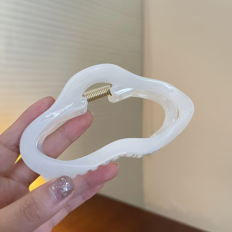 Hollow Cloud Hair Claw Clip Strong Hold Non slip Ponytail Holder