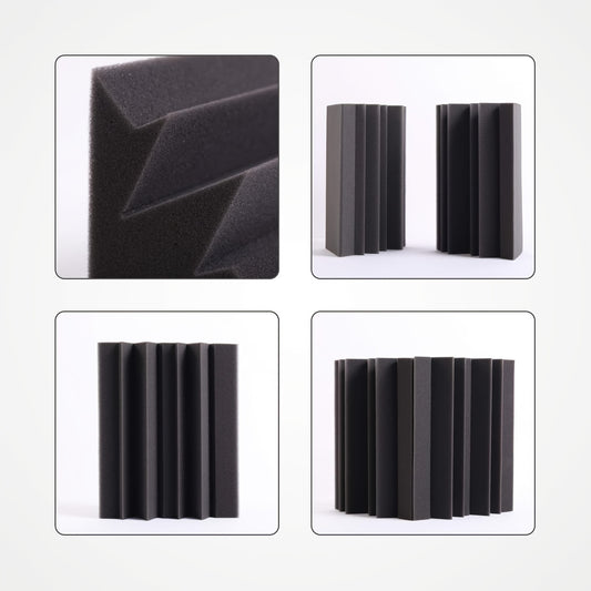 8pcs Bass Trap Acoustic Foam High Density Fire Resistant