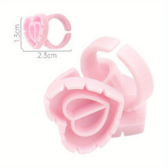 25-30pcs Glue Rings Smart Glue Cups Lash Glue Holder Ring Cup Eyelash Extensions