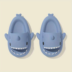 Women's Cartoon Shark Slides Soft Non Slip Shoes Indoor & Outdoor Beach Slides