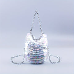 Glitter Sequin Evening Bag Sparkling Dinner Clutch Purse Banquet Handbag