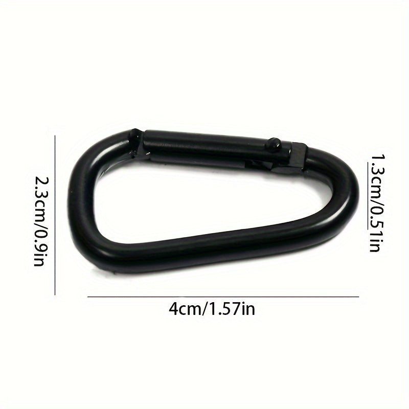 5pcs D Aluminum Mountaineering Buckle Backpack Carabiner Outdoor Camping