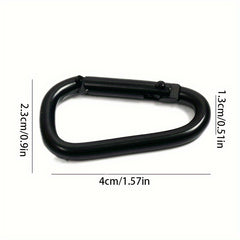 5pcs D Aluminum Mountaineering Buckle Backpack Carabiner Outdoor Camping