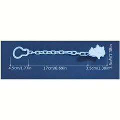2pcs Infant Pacifier Chains Button Pacifier Chain Clip
