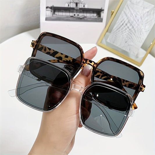 Classic Square Sunglasses Transparent Shades Unisex