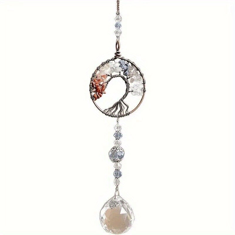 Crystal Tree Of Life Sun Catcher with Prisms