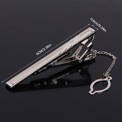 Men's Sandblasted Metal Suit Tie Clip