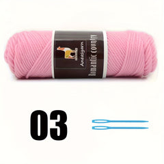 100g Wool Cashmere Yarn for Knitting, 3mm Needles Crochet