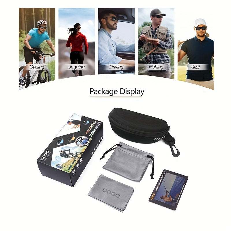 Men's Polarized Cycling Sunglasses UV Protection For Outdoor Sports