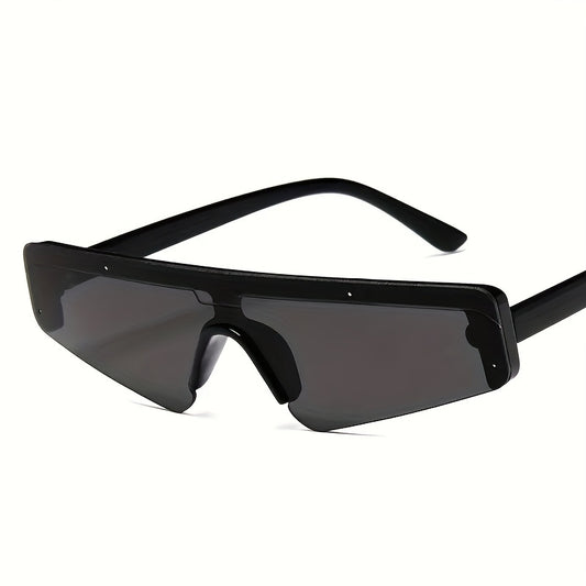 Y2K Semi Rimless Sunglasses UV400 Sun Shades