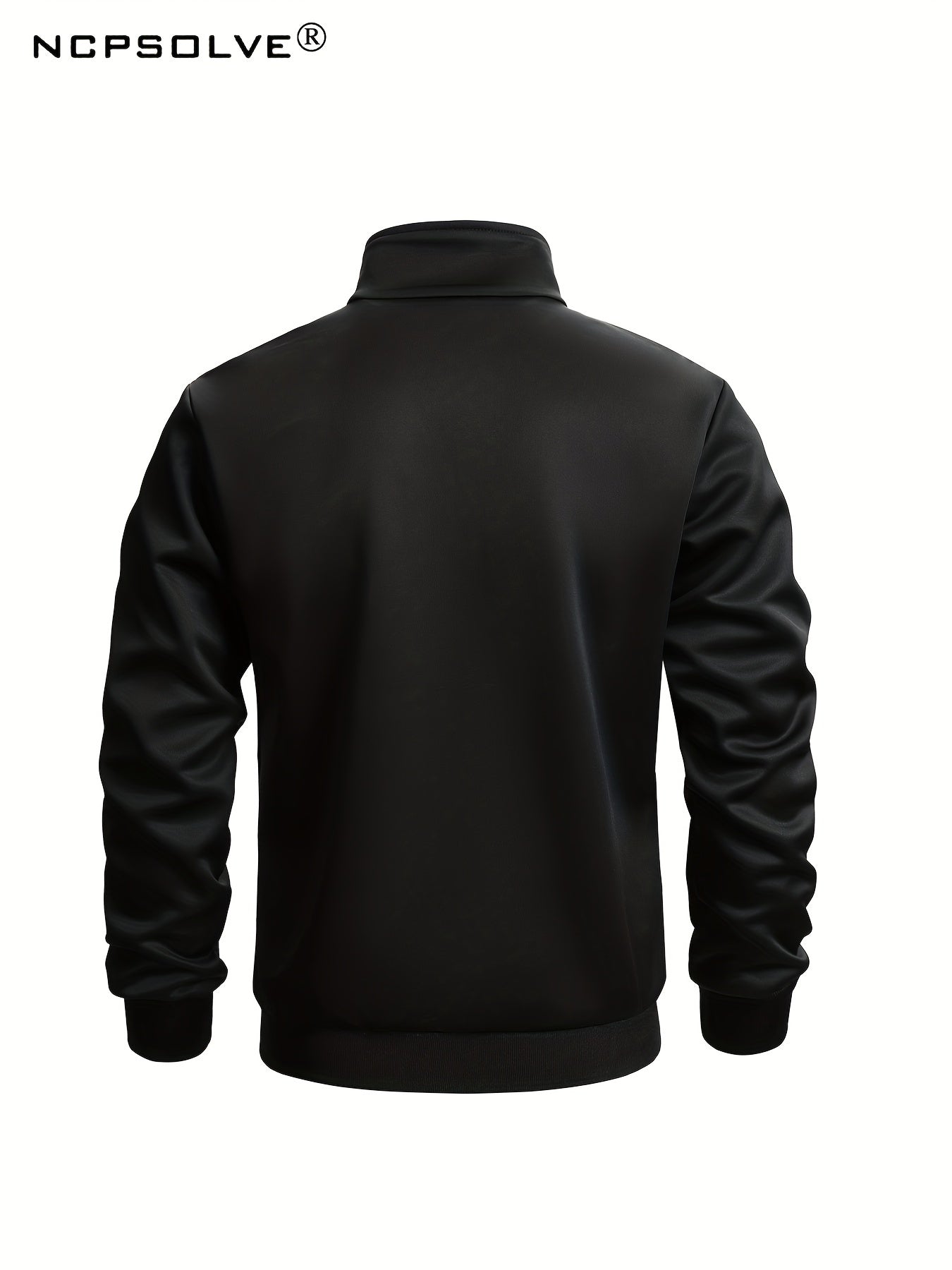 Breathable Men's Sports Suit with Stand Collar and Stretch Pants