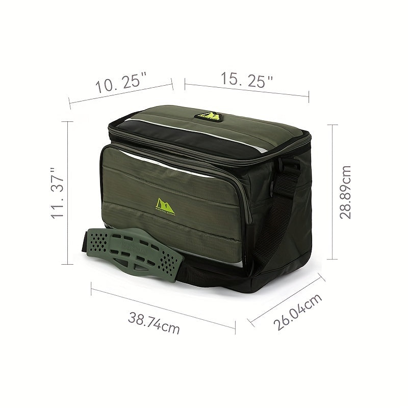 Collapsible Ice Bag for Camping and Picnic Green