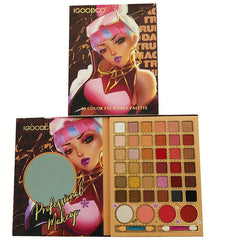 40 Colors Makeup Palette Pearly Matte High Gloss Powder Blusher 3 In 1