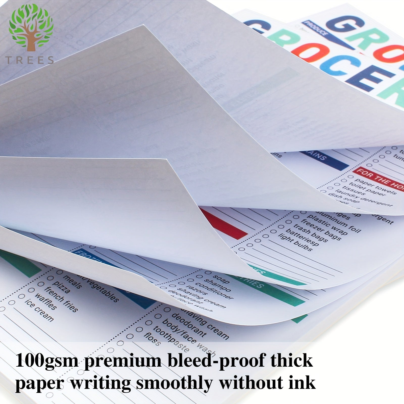 Magnetic Grocery List Pad 52 Sheets 100gsm