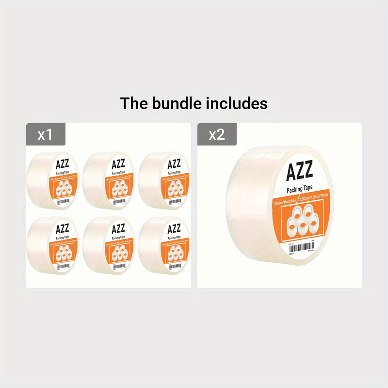 Professional Packaging Tape 1.88Inch X 70Yards Heavy Duty Transparent Material