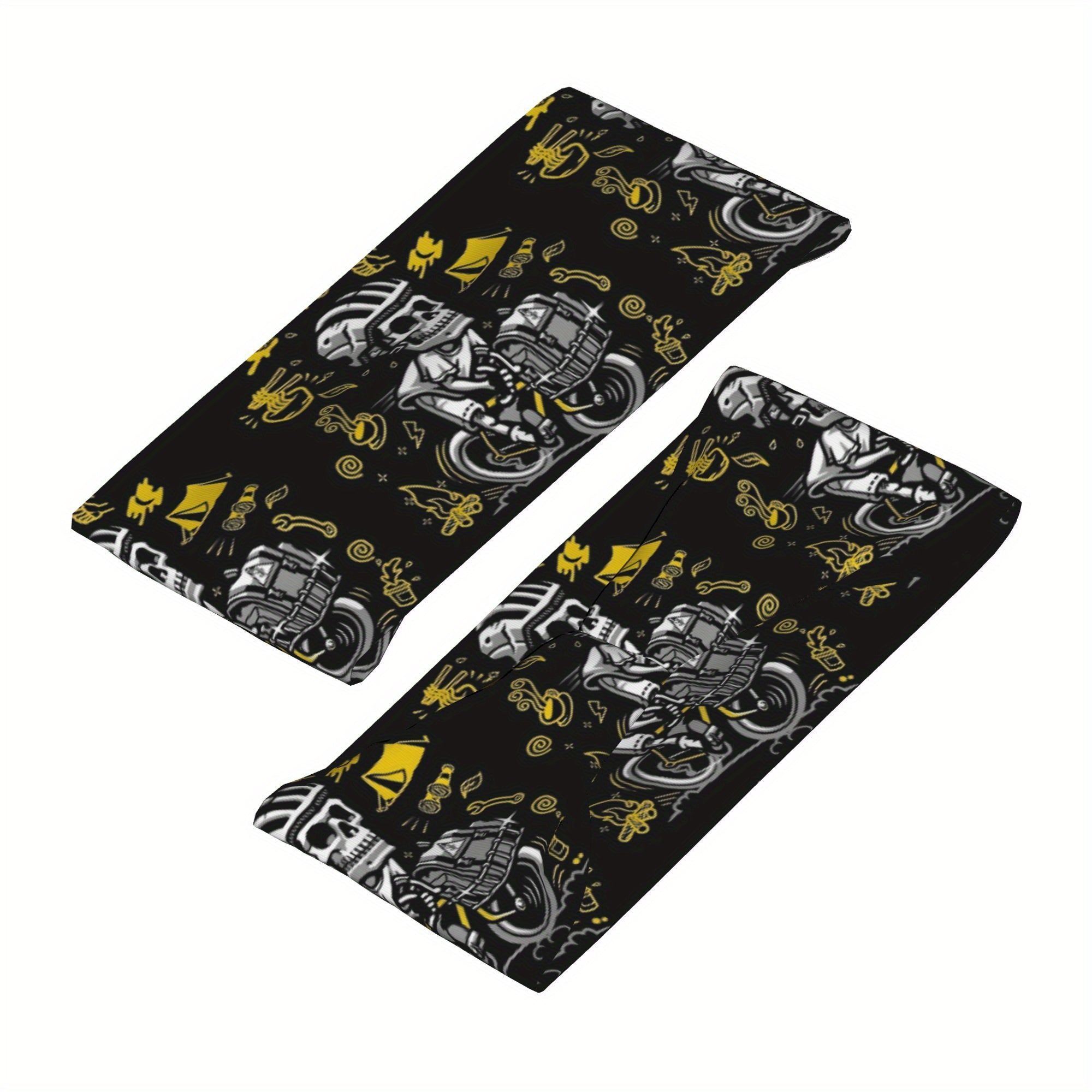 Skull Motorcycle Headband Unisex Sweat Wicking Stretchy Breathable Polyester