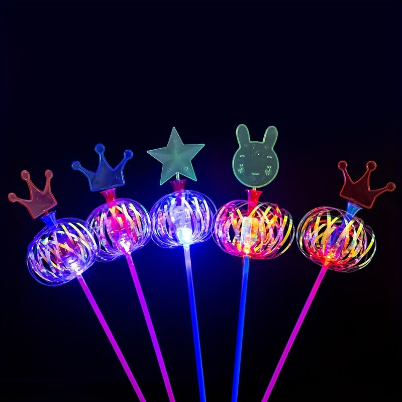 2 Pack Fun Magic Sticks for Kids Twister Music Ribbons Bubble Flowers