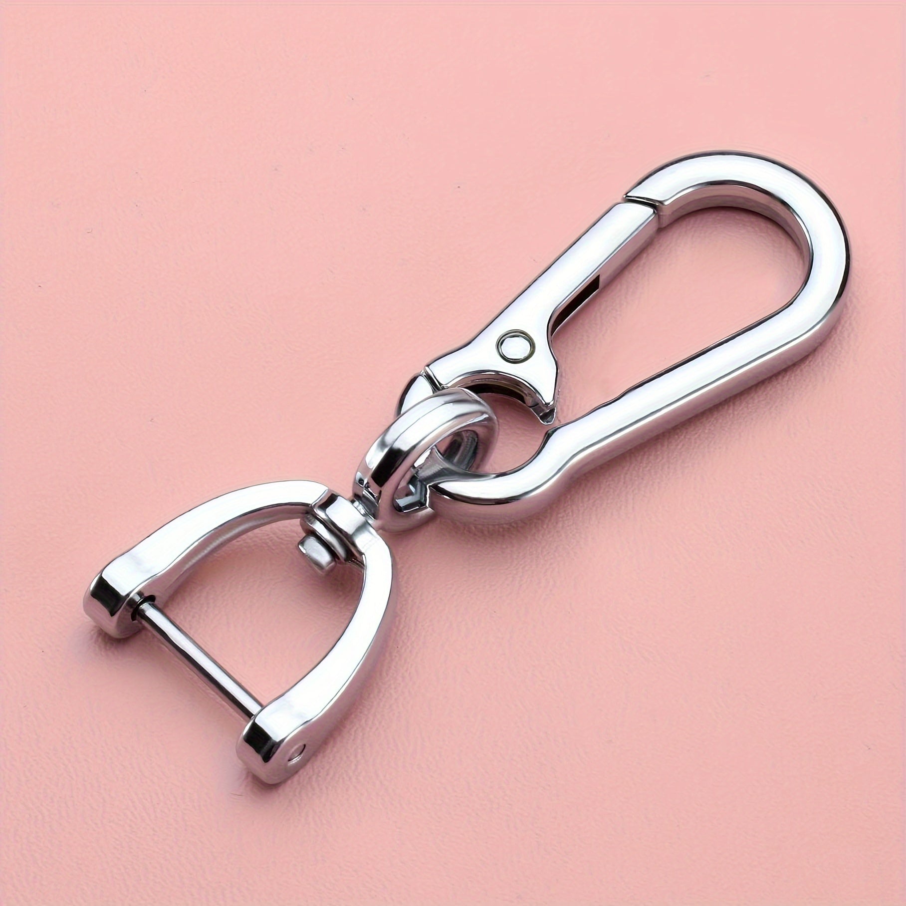 Men's Metal Car Key Chain Horseshoe Buckle Waist Lock Key Chain