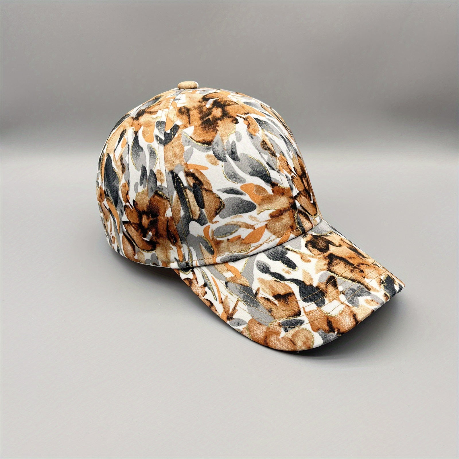 Colorful Flower Graffiti Baseball Cap Sun Hat For Women