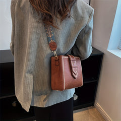 Vintage Crossbody Tote Bag Retro Square Shoulder Bag Classic Handbag