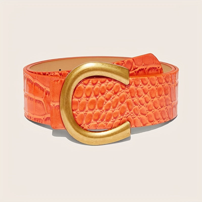 C Buckle Classic Belts Candy Wide Dress Belt