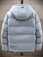 Men's Casual Fleece Hooded Jacket Camo Lining Winter Outwear
