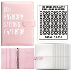 100 Envelope Saving Challenge Binder Book