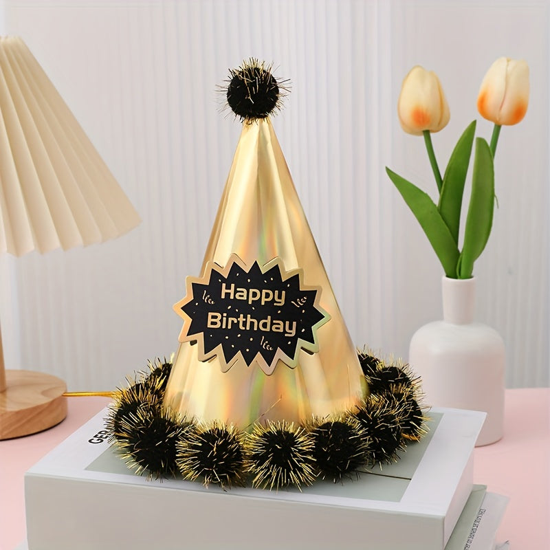 Birthday Hat Flash Cake Hat Hairy Hat Party Decorative Supplies