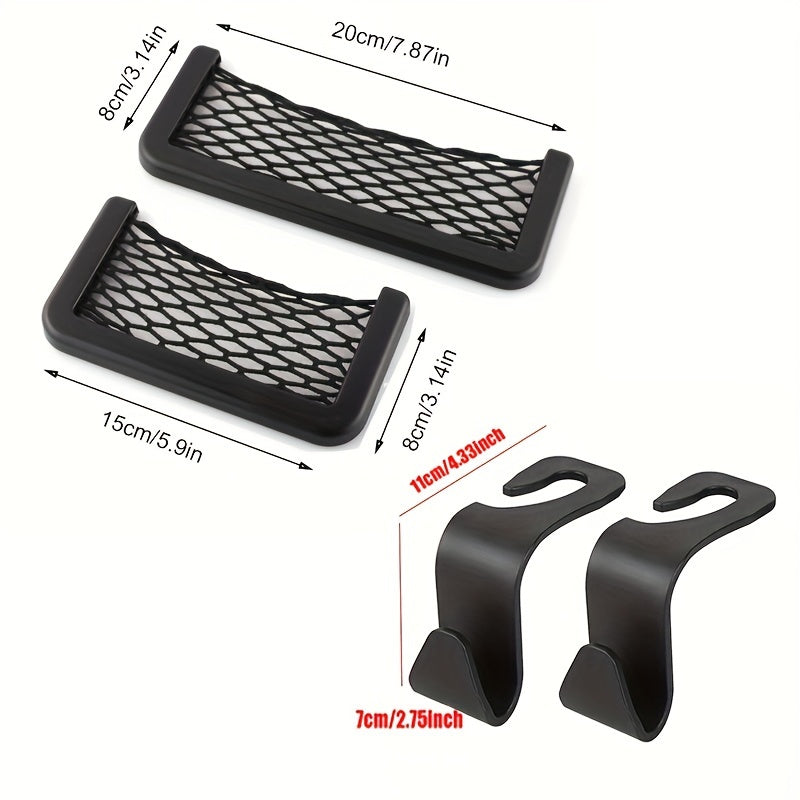 Car Mobile Phone Bag Storage Mesh Rack Car Debris Storage