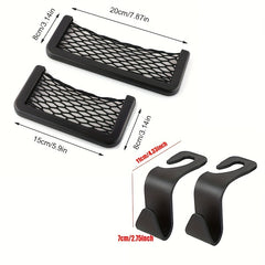 Car Mobile Phone Bag Storage Mesh Rack Car Debris Storage
