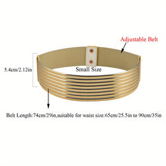 Steampunk Elastic Wide Belt Vintage Waistband for Women