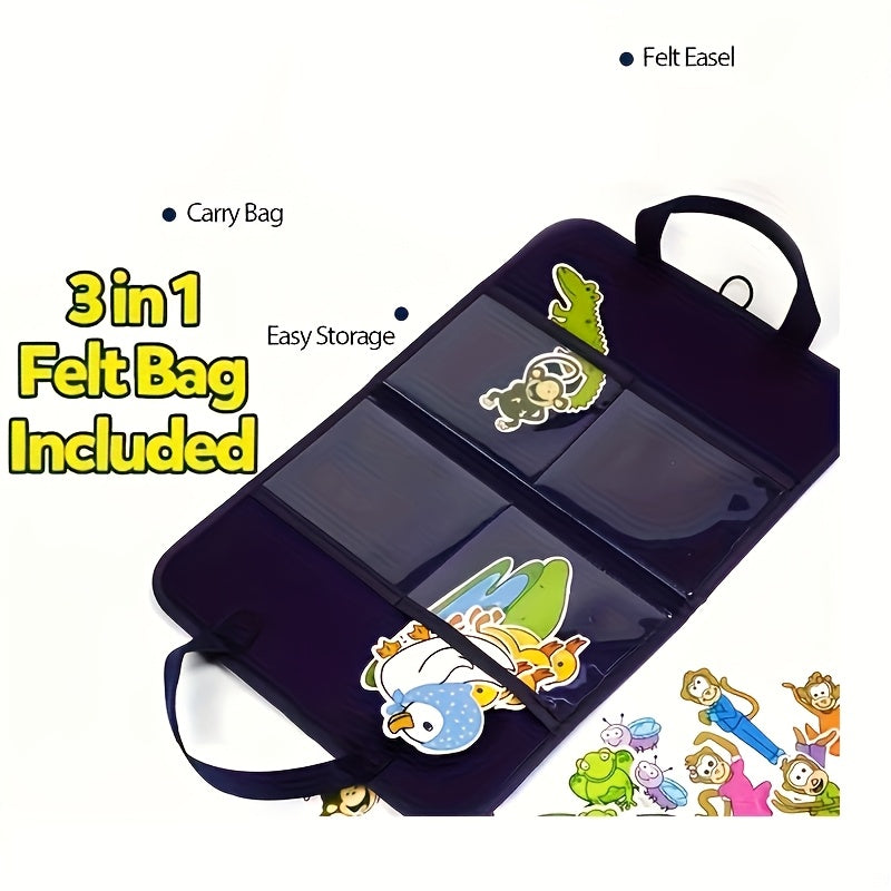 MAYAPHILOS Youngsters Felt Story Board Preschool Flannel Board Stories Activity