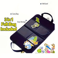 MAYAPHILOS Youngsters Felt Story Board Preschool Flannel Board Stories Activity