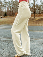 Sporty Pants Women's Plus Elastic Drawstring High Rise Trousers