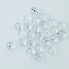 25 Glass Round Beads 0.31" for DIY Jewelry Making