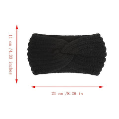 Women Knitted Headbands Twist Knotted Stretchy Hair Bands Hair Accessory