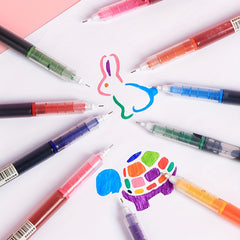 10 Quick Drying Neutral Ballpoint Pens 0.5mm Carbon Pens