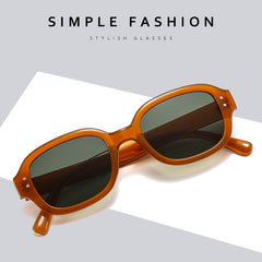 Oval Frame Sunglasses Vintage Shades Eyeglasses Women's Casual Eyewear