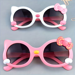 Kids Bow Cartoon Sunglasses UV Protection