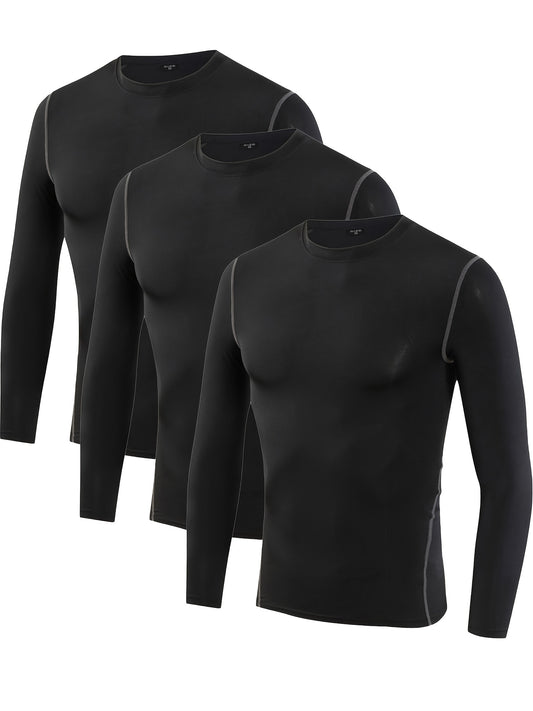 Boy's Sports Long Sleeve Top Quick Drying Active Bottoming Shirt