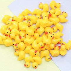 Luminous 3D Duckling Resin Toy Accessories - 5pcs