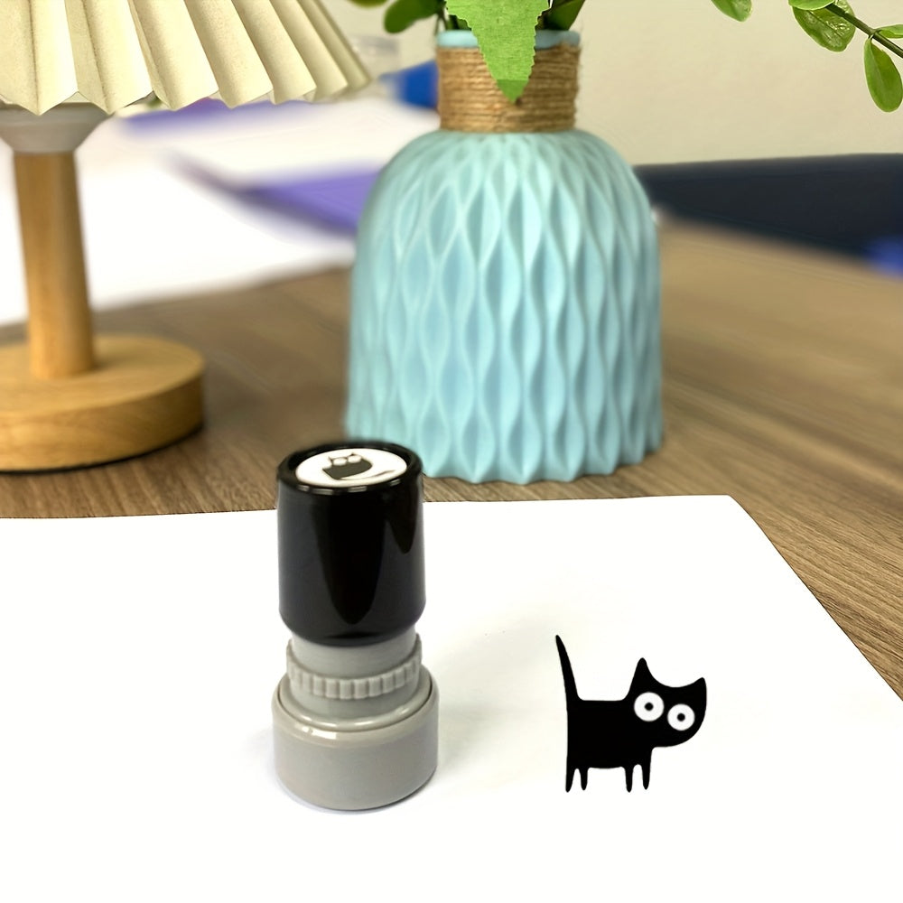 20mm Cat Stamp with Whiskers for Teacher Rewards & Encouragement