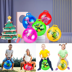 Jump Bounce Ball with Handle Toddler Toy Kids Ball Handle Party Ride & Bounce