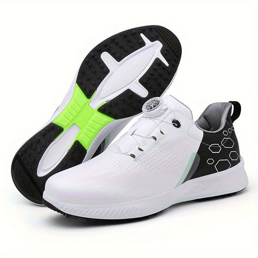 Men's Non-Slip Golf Shoes with Rotary Buckle