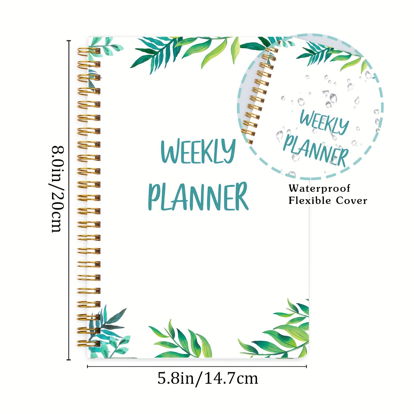 Weekly Goals Schedule Planner Checklist Notebook Organizers Habit Tracker