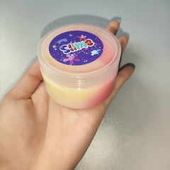 110ml Pink Swirl Crystal Slime Soft Stretchy Non Toxic Toy